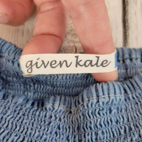 Given Kale Smocked High Low Skirt - Picture 5 of 11